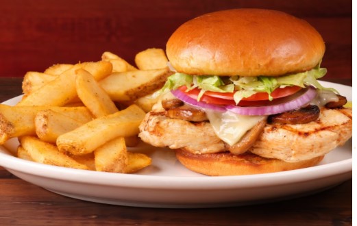 Texas Roadhouse Mushroom Jack Chicken Sandwich